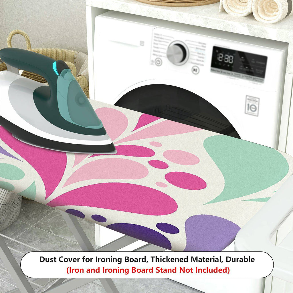 1-Piece Abstract Colorful Pattern Decorative  Ironing Board Cover, Universal Size, Without Board