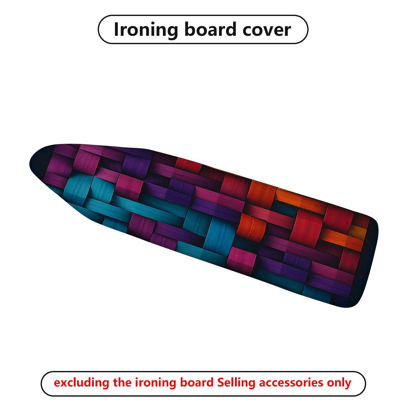 1-Piece Geometric Colorful Abstract  Ironing Board Cover, Universal Size, Without Board
