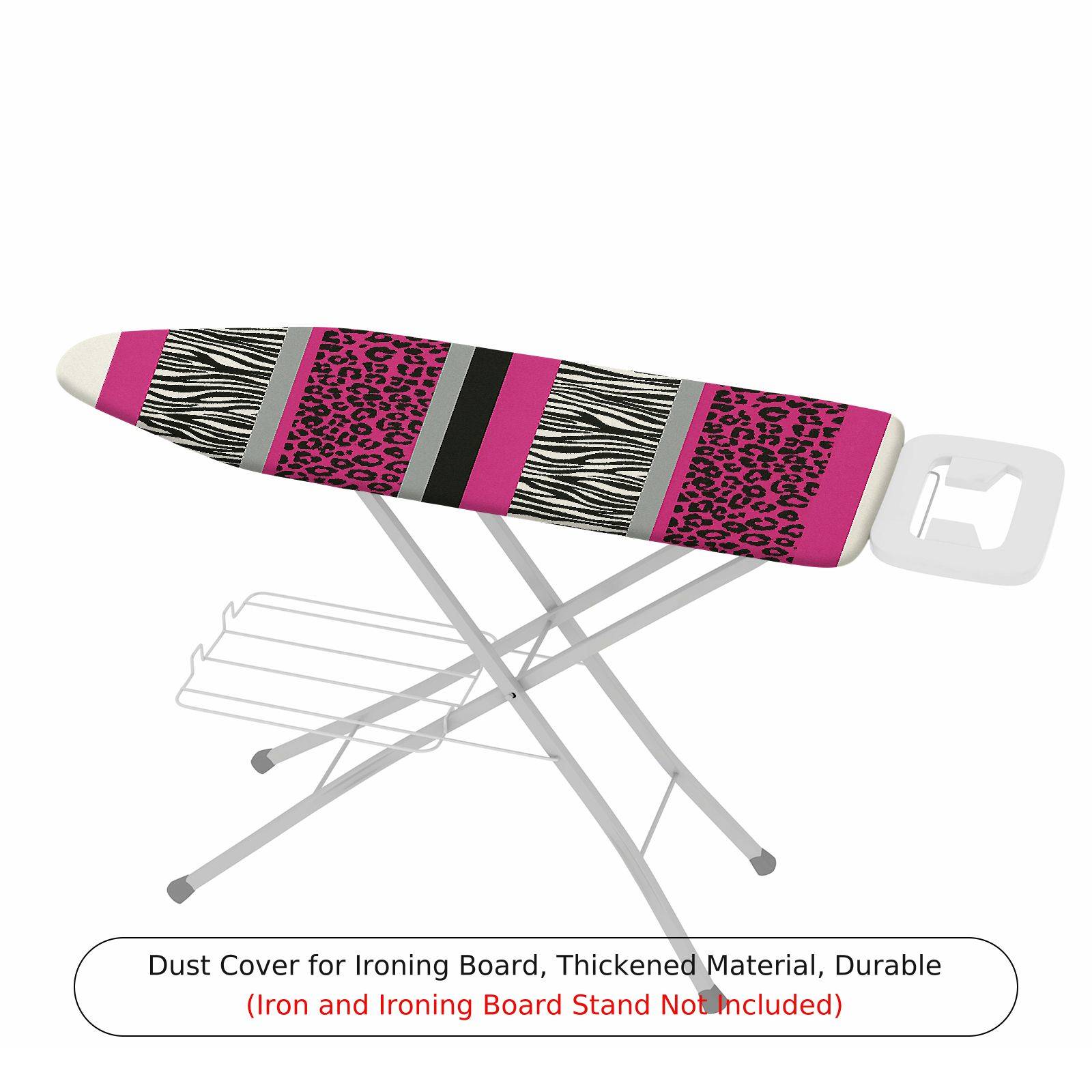 1-Piece Leopard Zebra Pink  Ironing Board Cover, Universal Size, Without Board