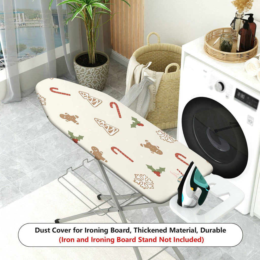 1-Piece Gingerbread Christmas Candy  Ironing Board Cover, Universal Size, Without Board