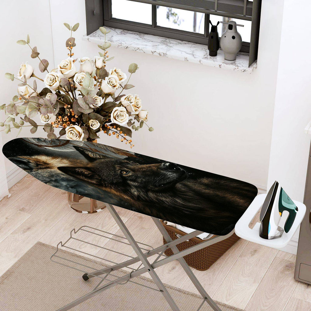 1-Piece Wolf Forest Animal  Ironing Board Cover, Universal Size, Without Board