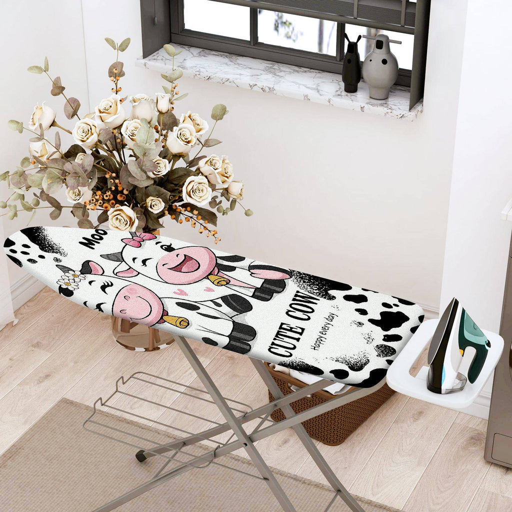 1-Piece Cute Cow Fun  Animal  Ironing Board Cover, Universal Size, Without Board