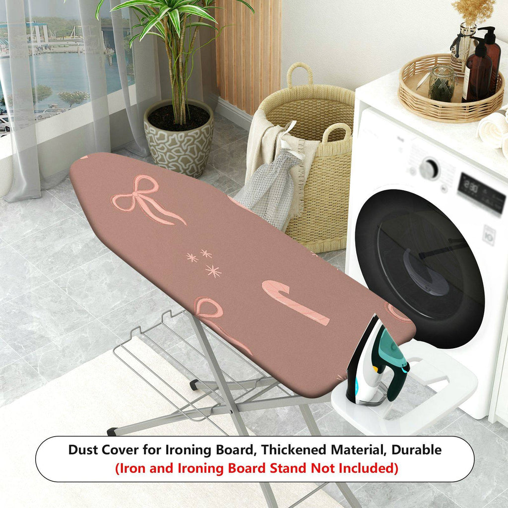 1-Piece Christmas Candy Cane Ribbon  Ironing Board Cover, Universal Size, Without Board
