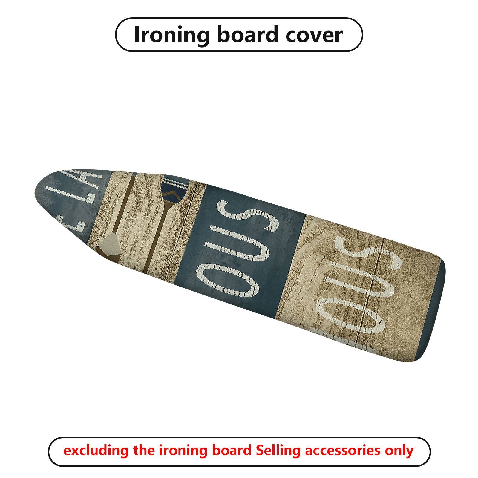 1-Piece Vintage Retro Letters  Ironing Board Cover, Universal Size, Without Board