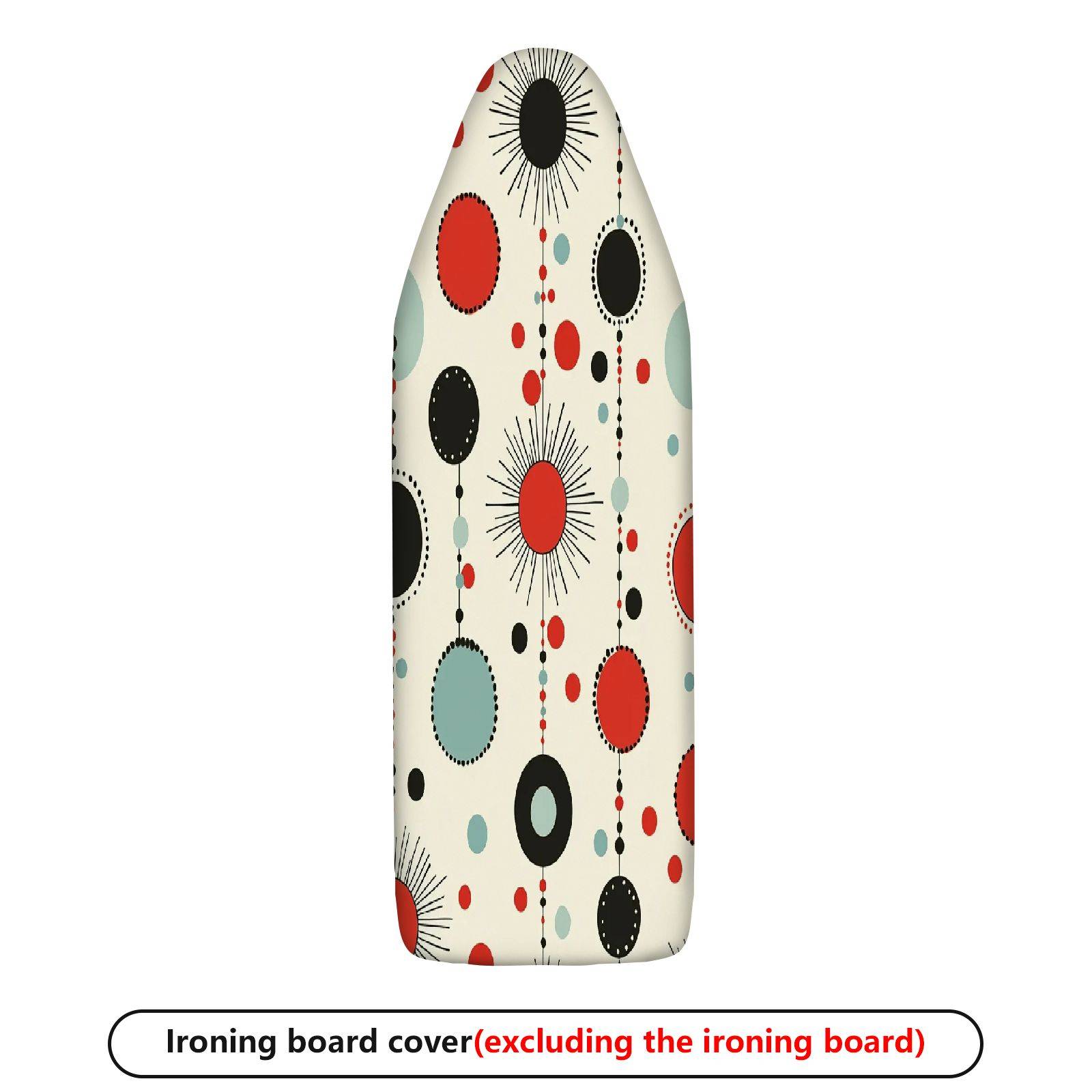 1-Piece Retro Modern Geometric Circles  Ironing Board Cover, Universal Size, Without Board