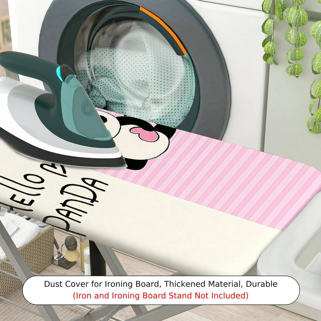 1-Piece Panda Pink Cute  Ironing Board Cover, Universal Size, Without Board