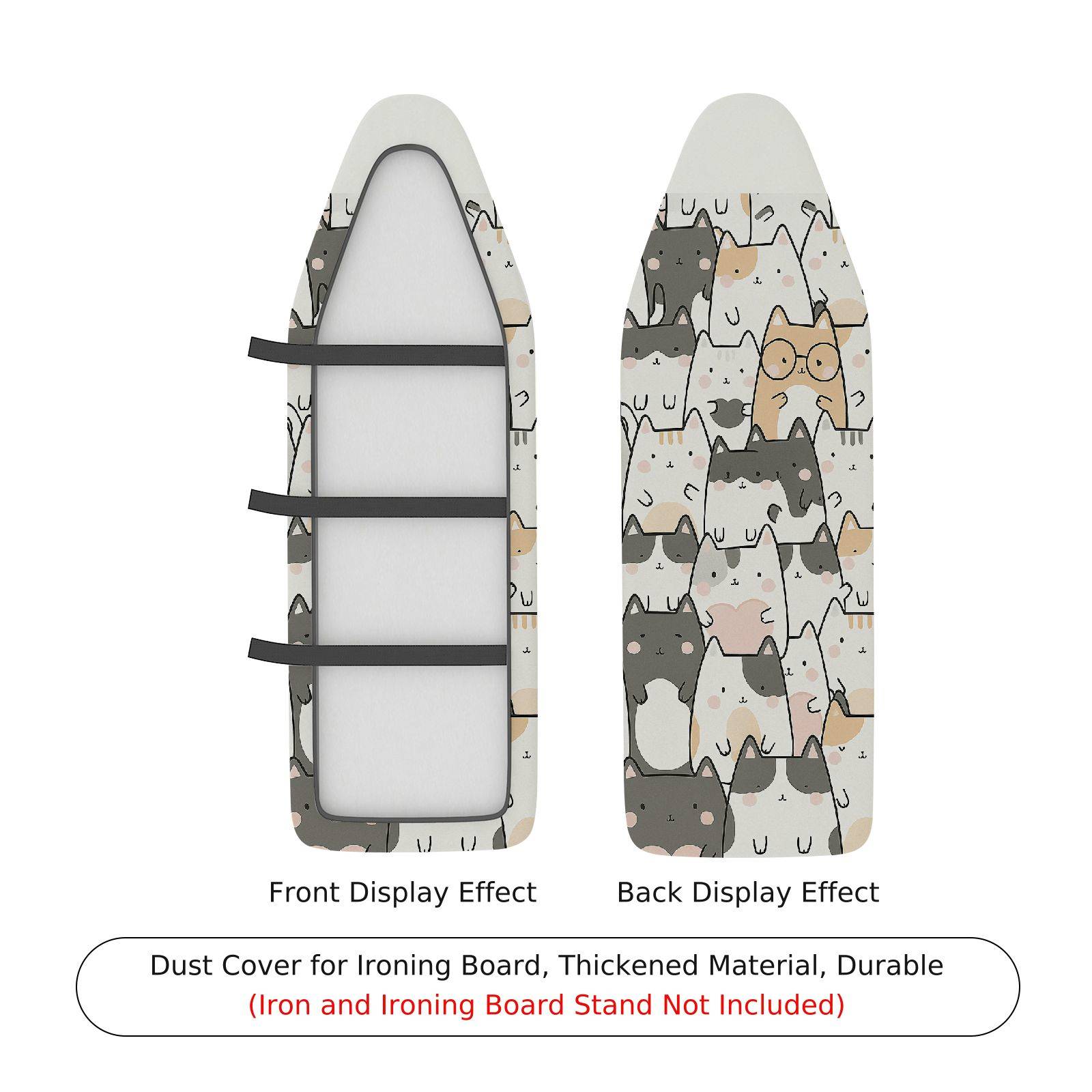 1-Piece Cute Cat  Animal  Ironing Board Cover, Universal Size, Without Board
