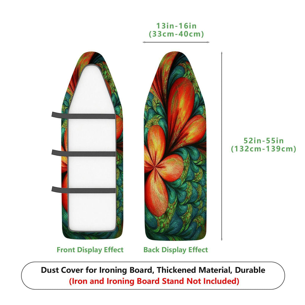 1-Piece Colorful Floral Pattern Abstract  Ironing Board Cover, Universal Size, Without Board