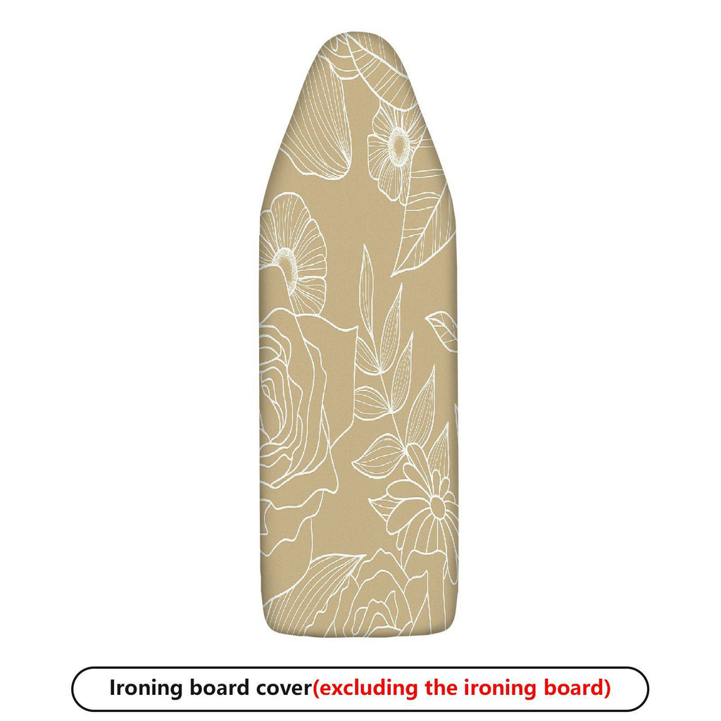 1-Piece Floral Beige Modern  Ironing Board Cover, Universal Size, Without Board