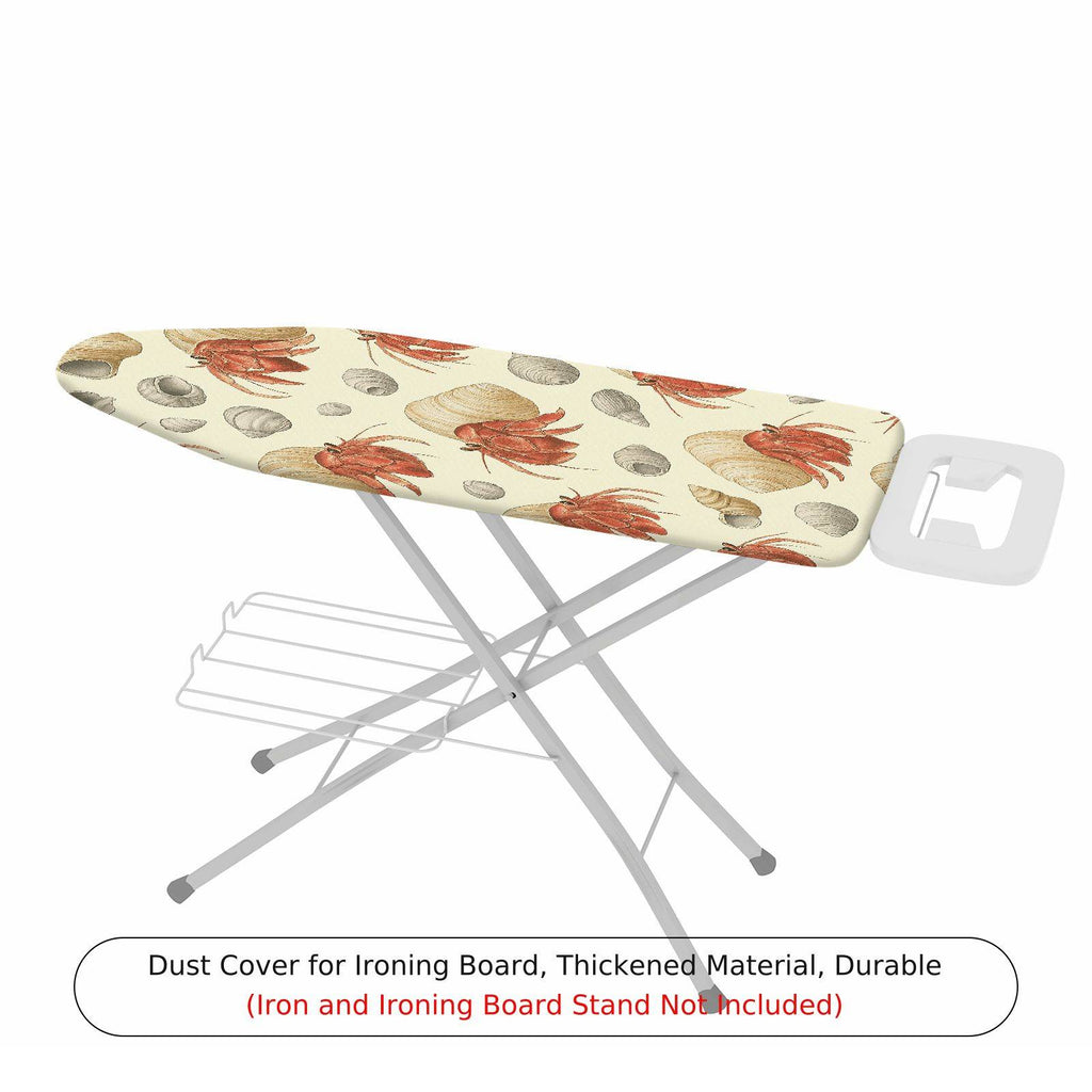 1-Piece Crab Seashell Ocean  Ironing Board Cover, Universal Size, Without Board