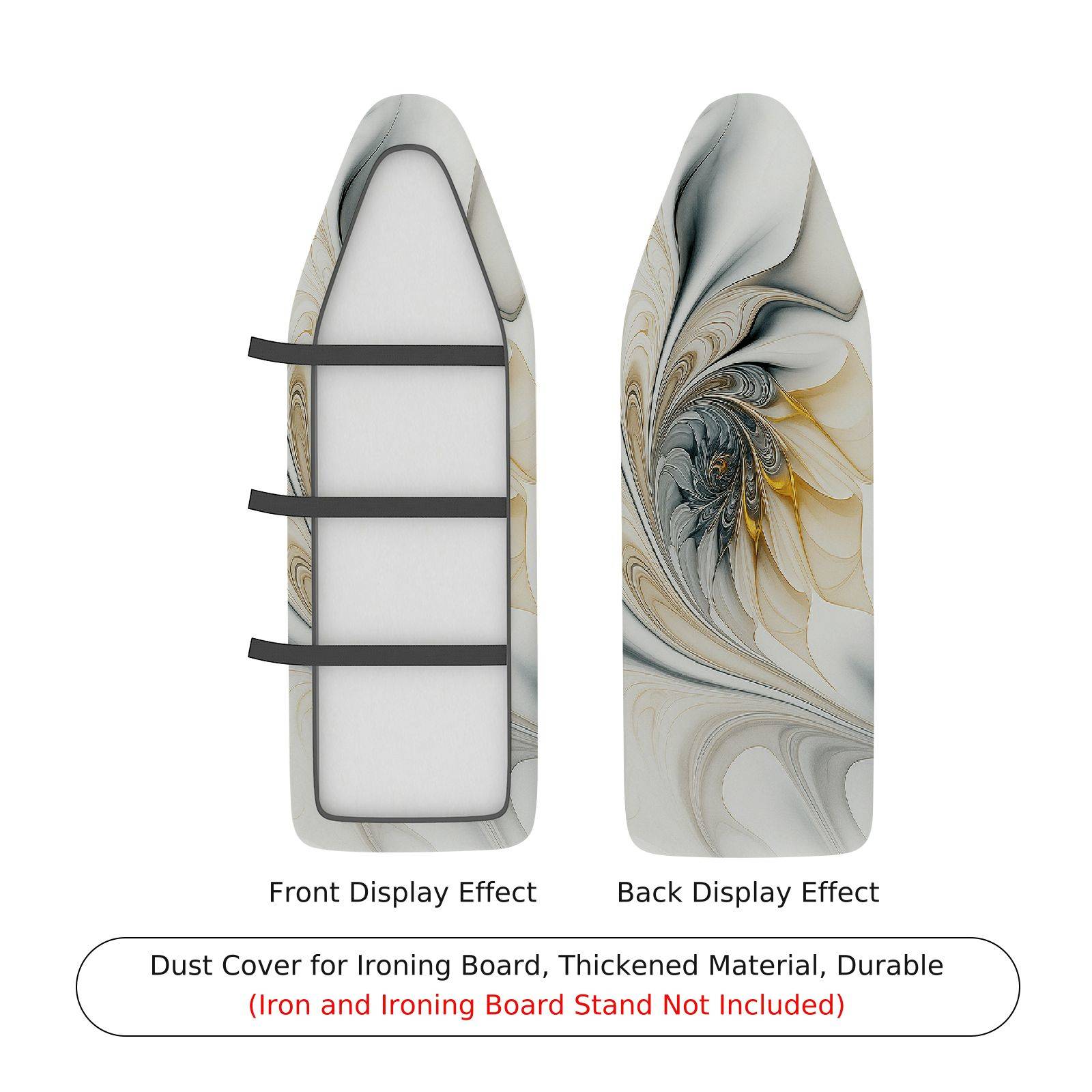 1-Piece Abstract Art Swirls Pattern  Ironing Board Cover, Universal Size, Without Board