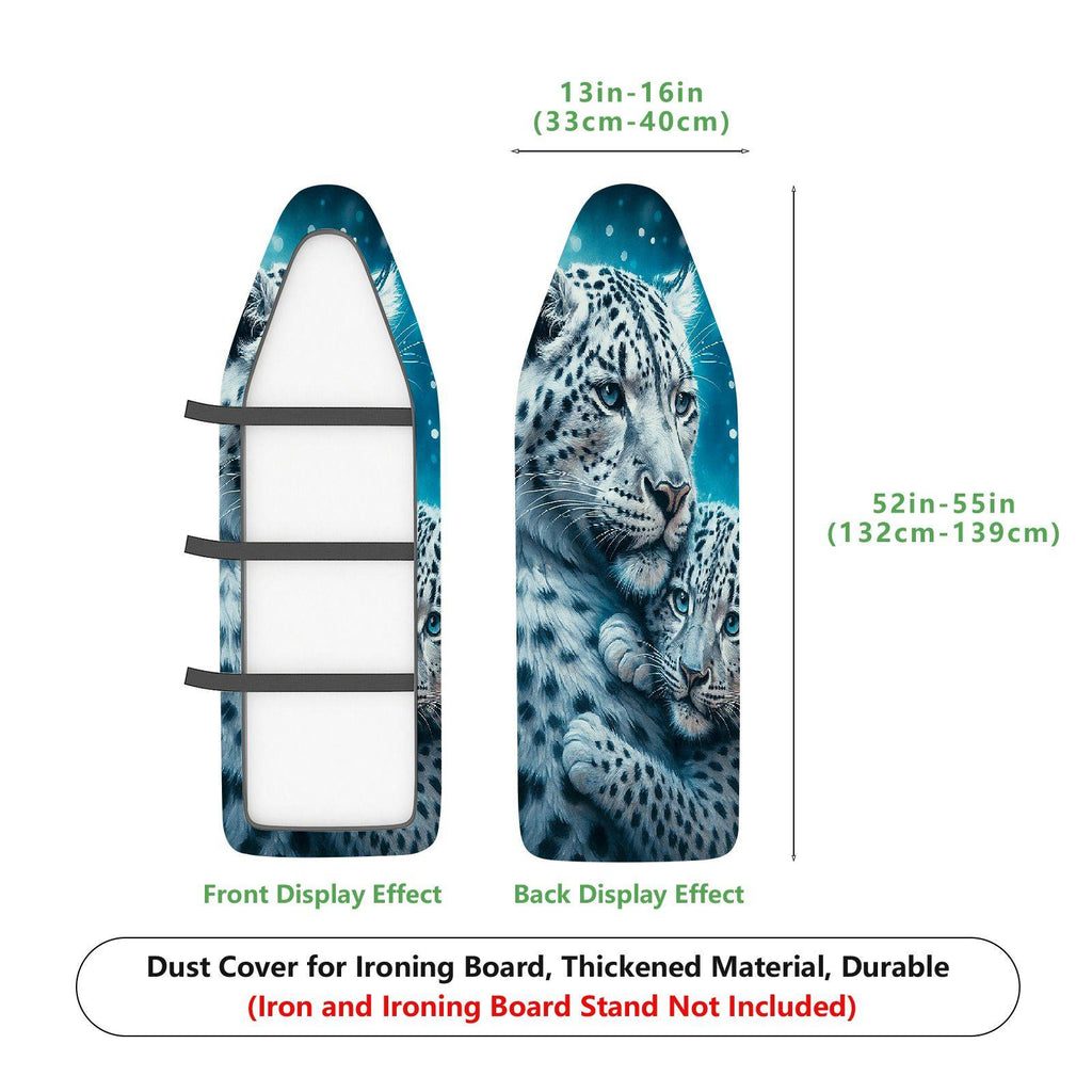 1-Piece Snow leopard Wildlife Animal Nature  Ironing Board Cover, Universal Size, Without Board