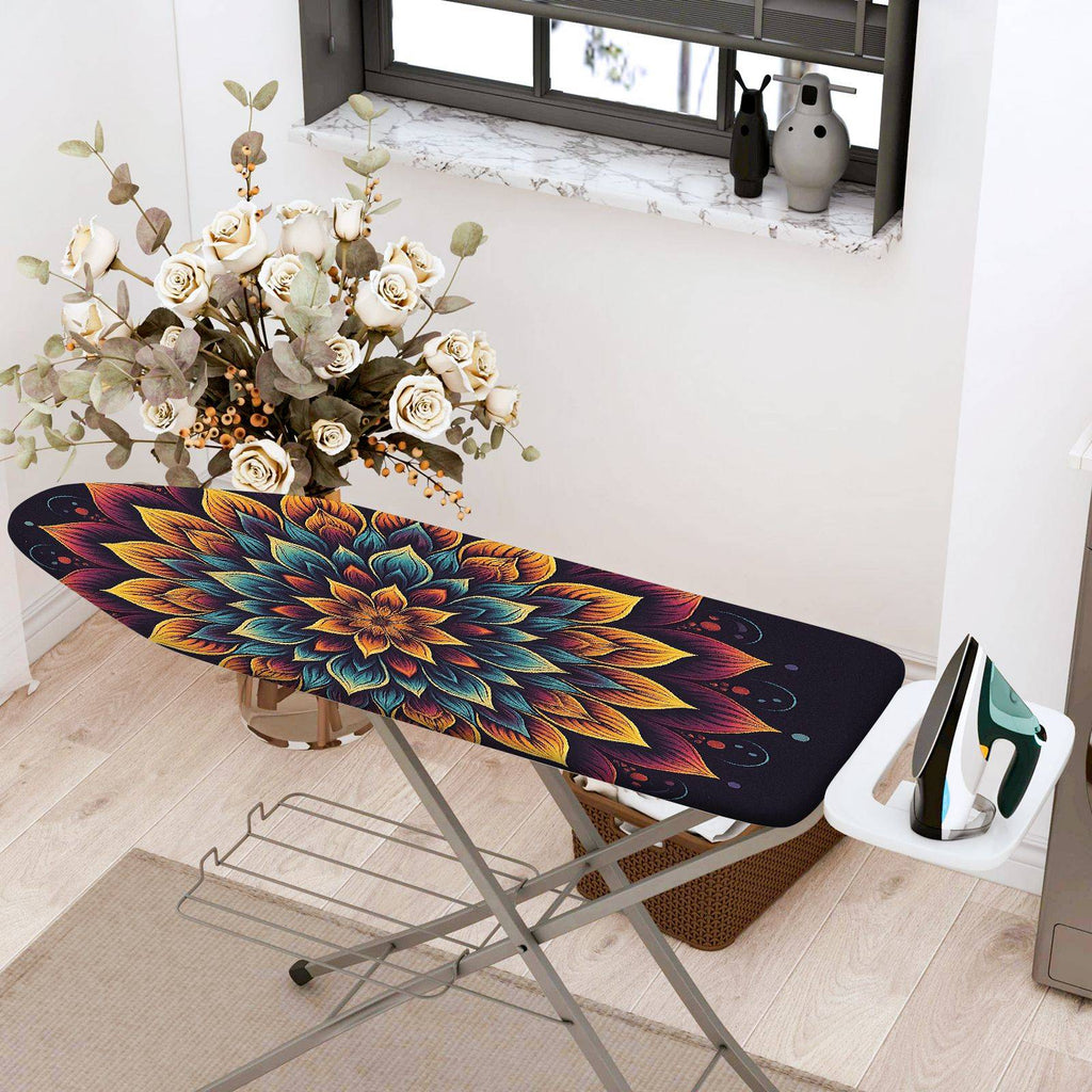 1-Piece Floral Colorful Abstract  Ironing Board Cover, Universal Size, Without Board