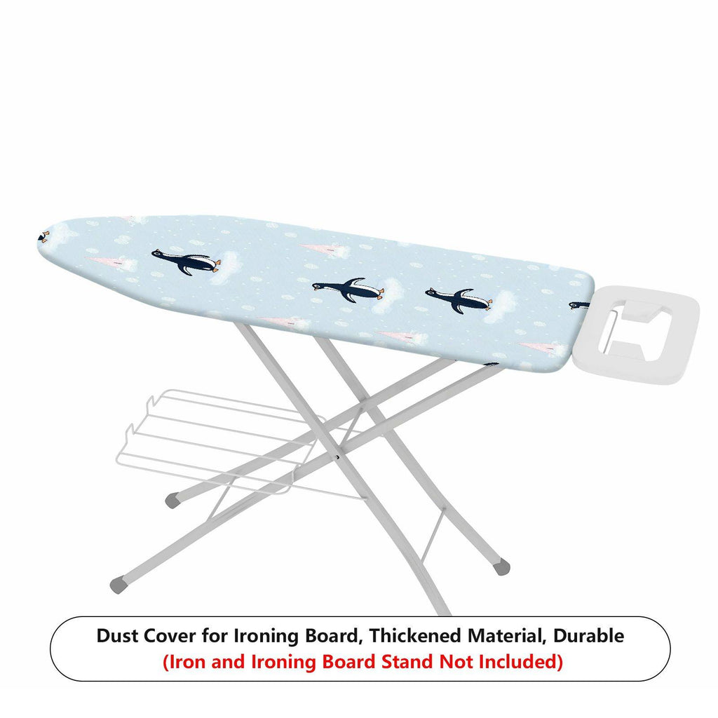 1-Piece Penguin Snowflake Christmas  Ironing Board Cover, Universal Size, Without Board