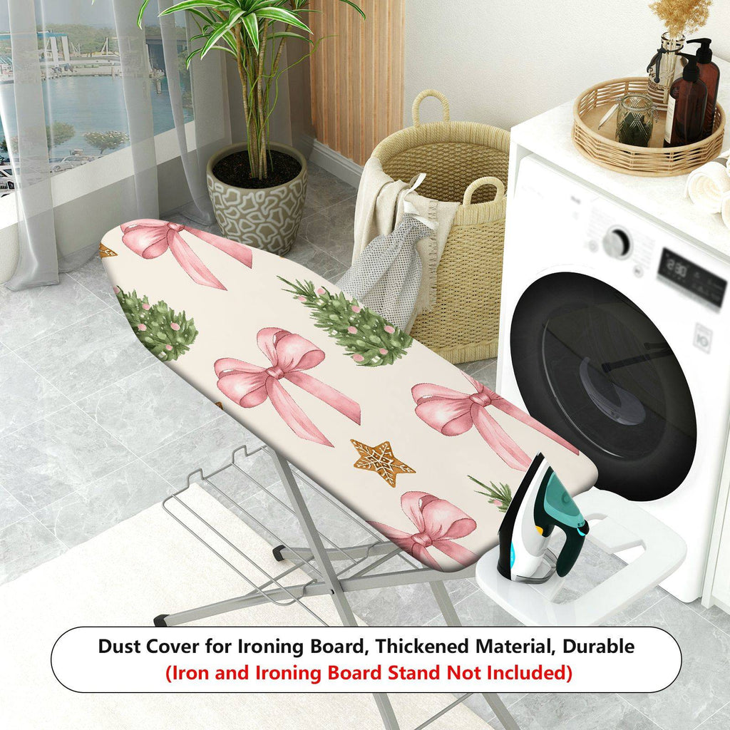 1-Piece Christmas Bow Tree  Ironing Board Cover, Universal Size, Without Board