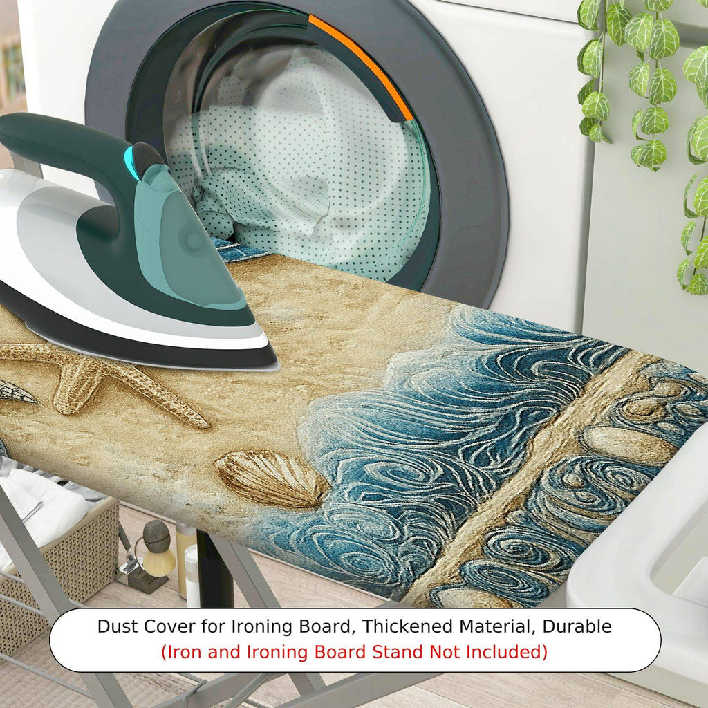 1-Piece Beach Turtle Ocean  Ironing Board Cover, Universal Size, Without Board