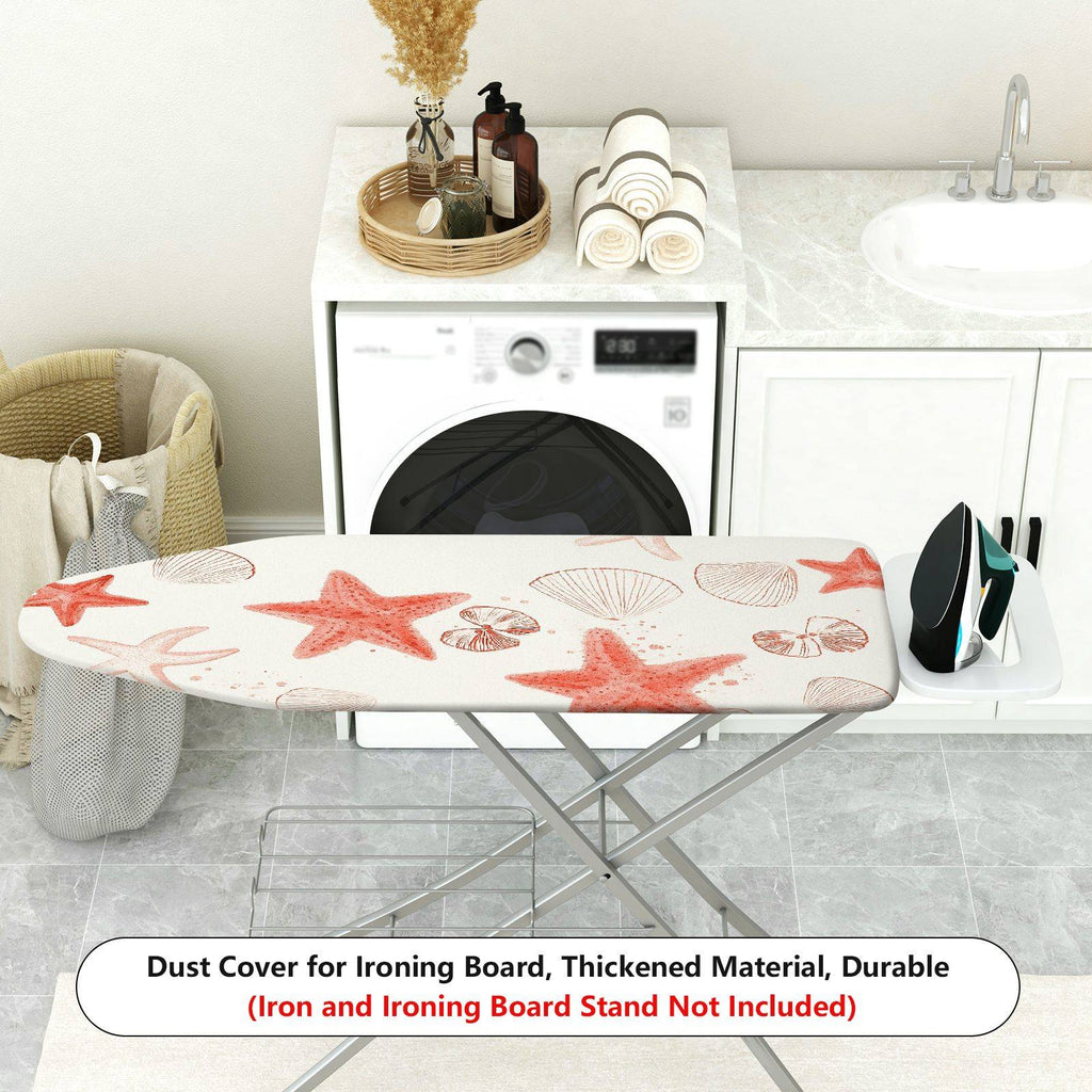 1-Piece Starfish Shell Ocean  Ironing Board Cover, Universal Size, Without Board