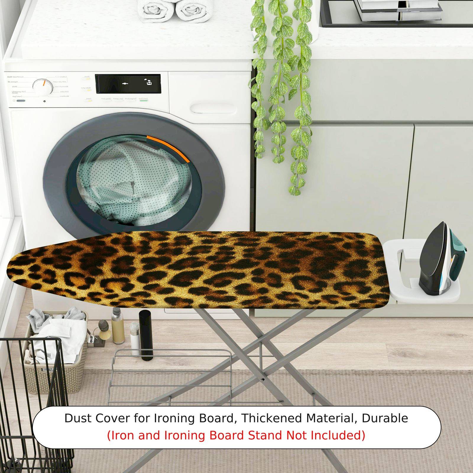 1-Piece Leopard Print Animal Exotic  Ironing Board Cover, Universal Size, Without Board
