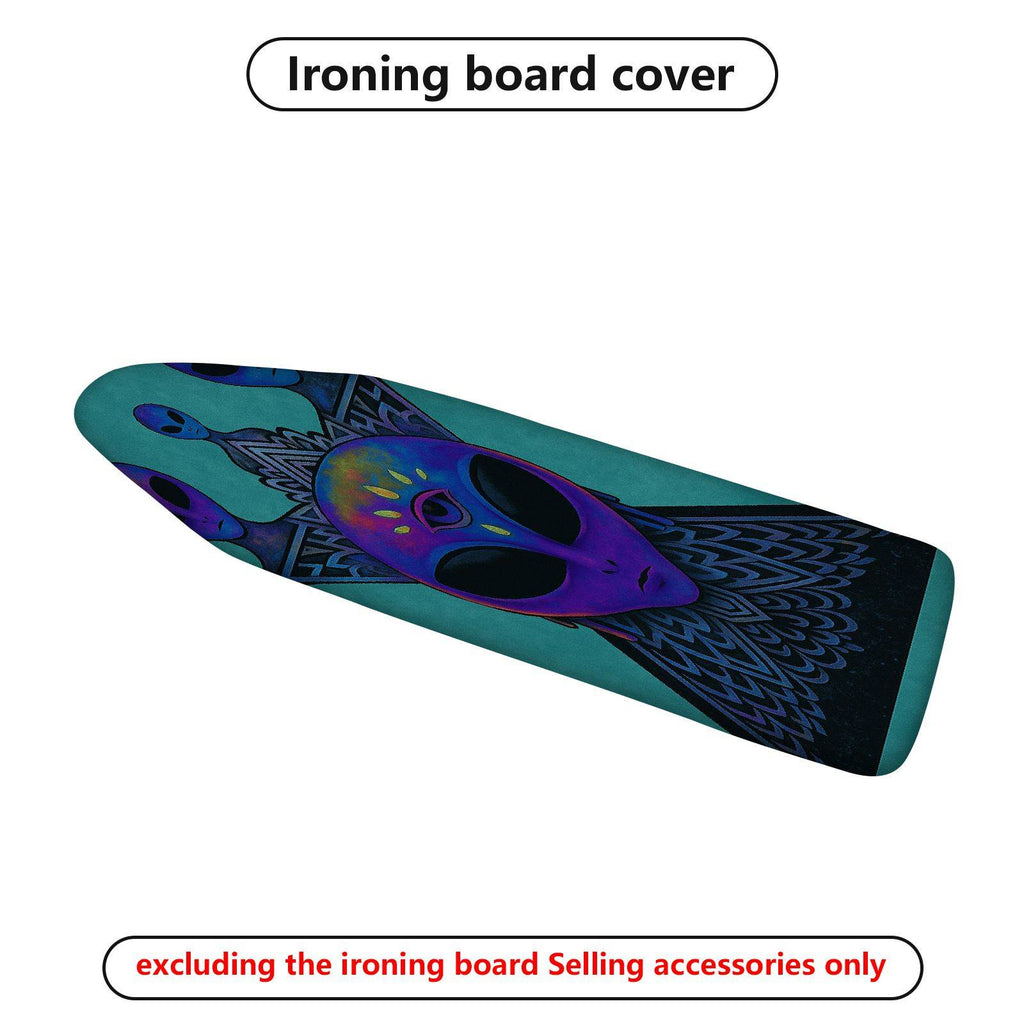 1-Piece Alien Space Galaxy  Ironing Board Cover, Universal Size, Without Board