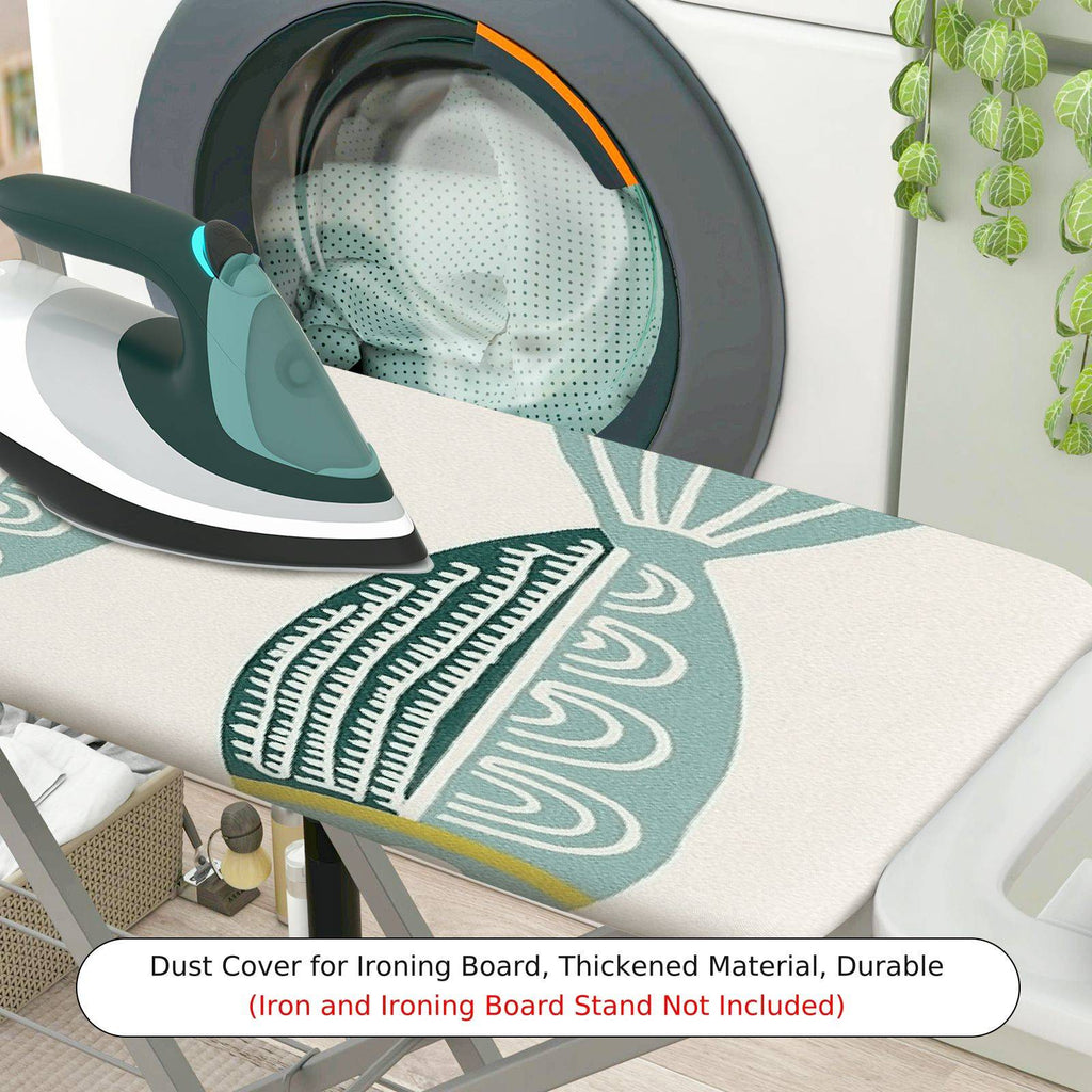 1-Piece Fish Pattern Blue Ocean  Ironing Board Cover, Universal Size, Without Board