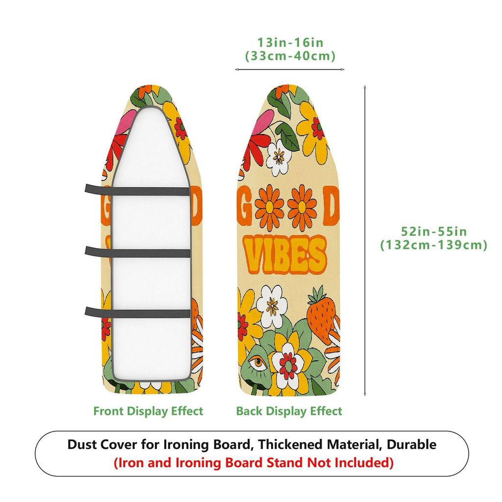 1-Piece Floral Fruit Retro  Ironing Board Cover, Universal Size, Without Board