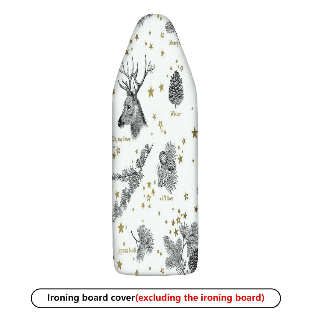 1-Piece Deer Christmas Stars  Ironing Board Cover, Universal Size, Without Board