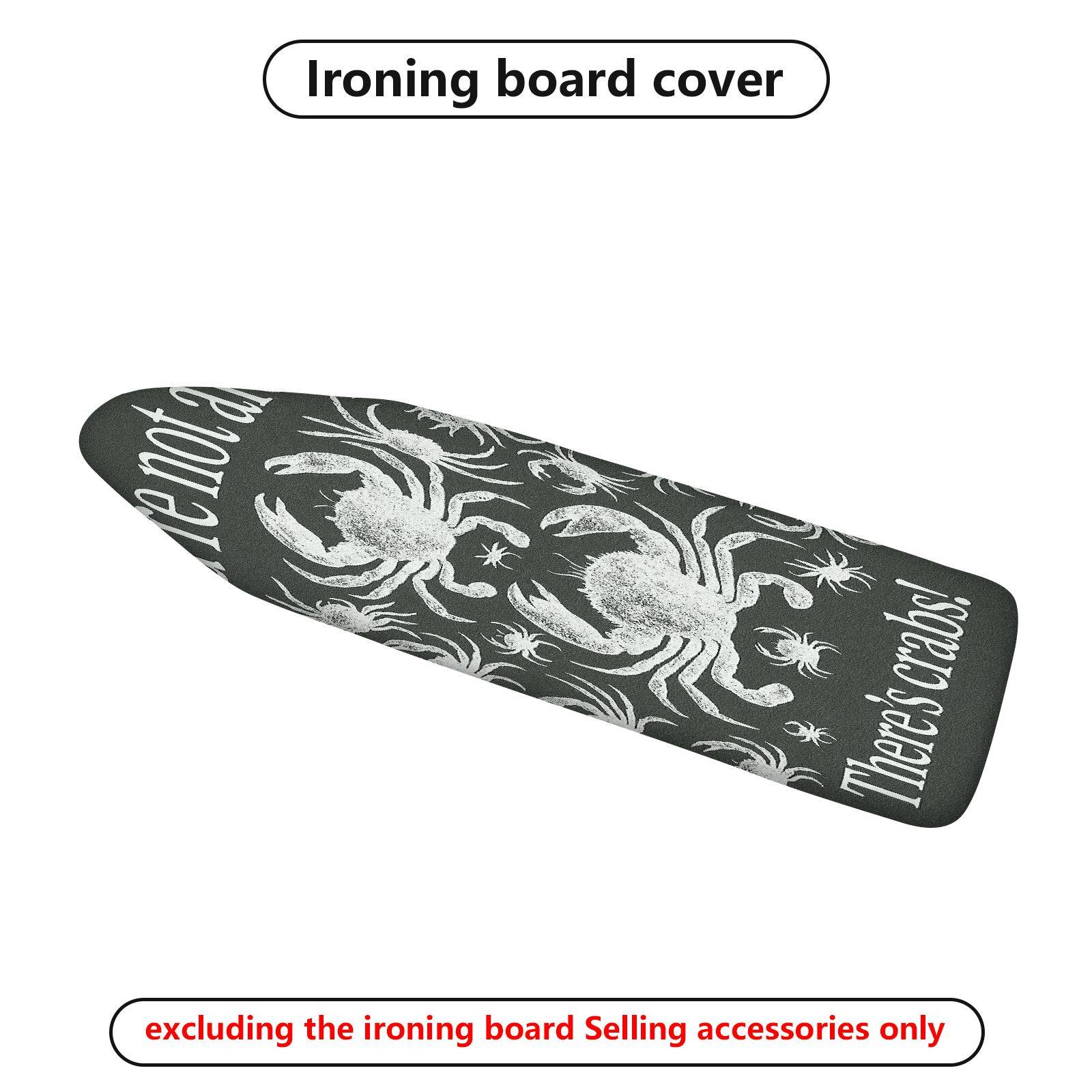 1-Piece Crab Sea Animal Nautical  Ironing Board Cover, Universal Size, Without Board