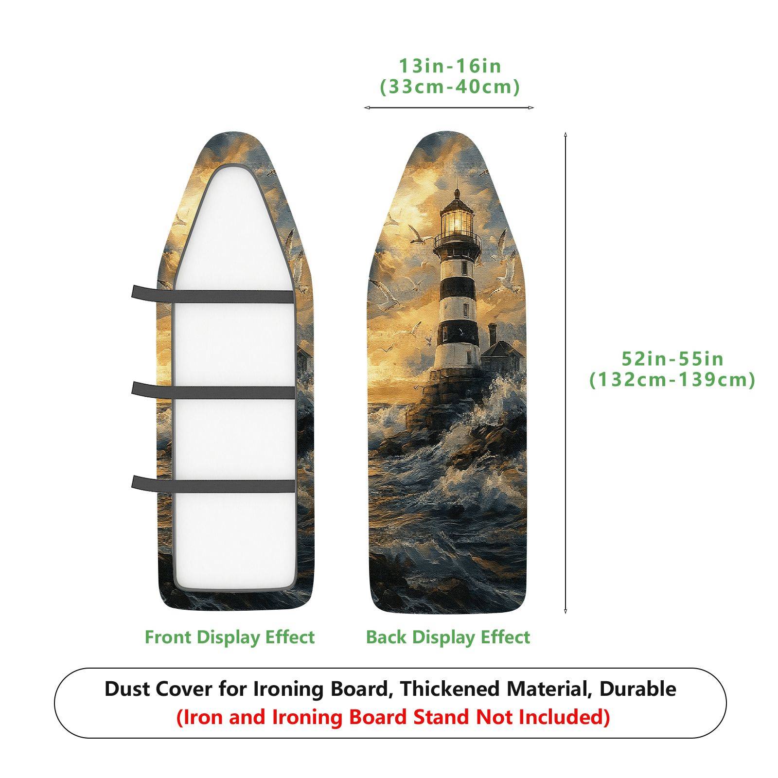 1-Piece Lighthouse Ocean Sea  Ironing Board Cover, Universal Size, Without Board