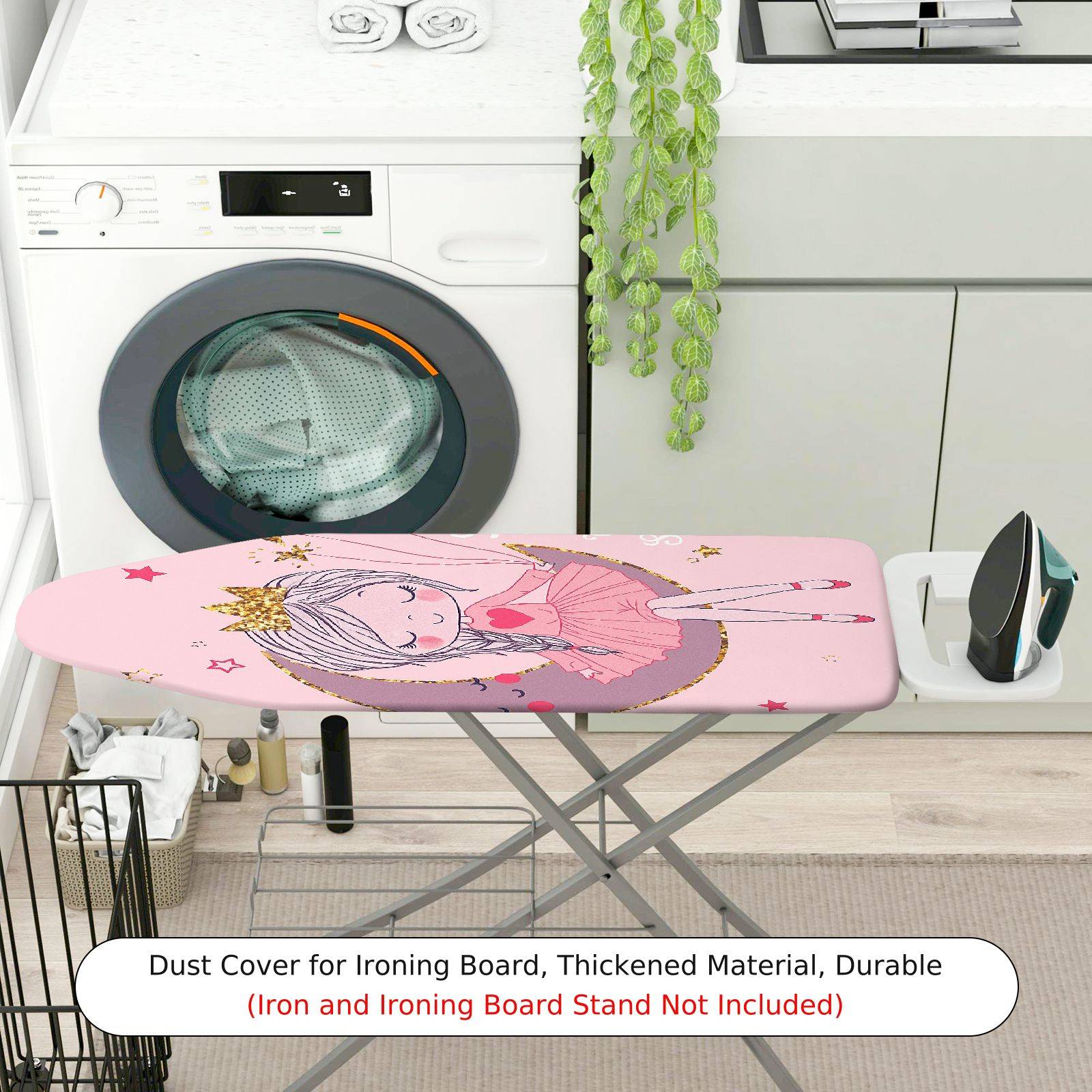 1-Piece Pink  Ironing Board Cover, Universal Size, Without Board