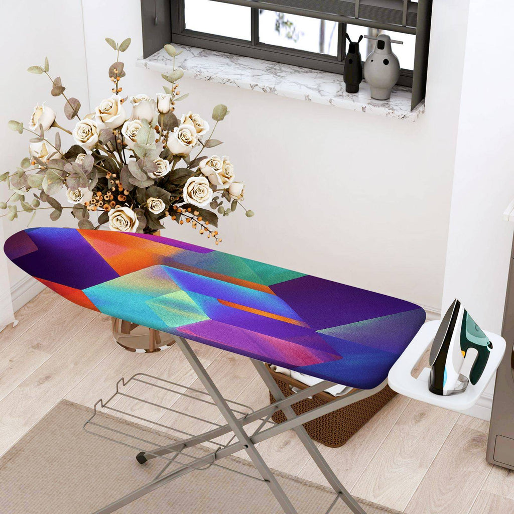 1-Piece Geometric Colorful Abstract  Ironing Board Cover, Universal Size, Without Board