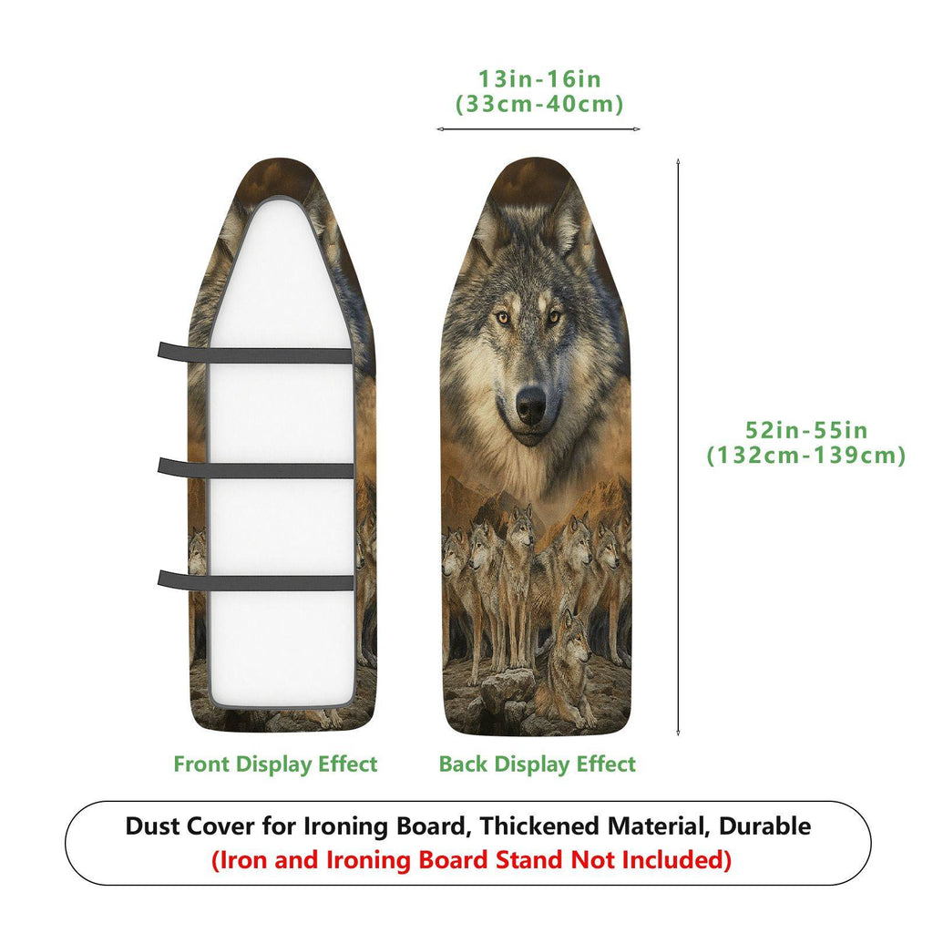 1-Piece Wolf Animal Nature  Ironing Board Cover, Universal Size, Without Board
