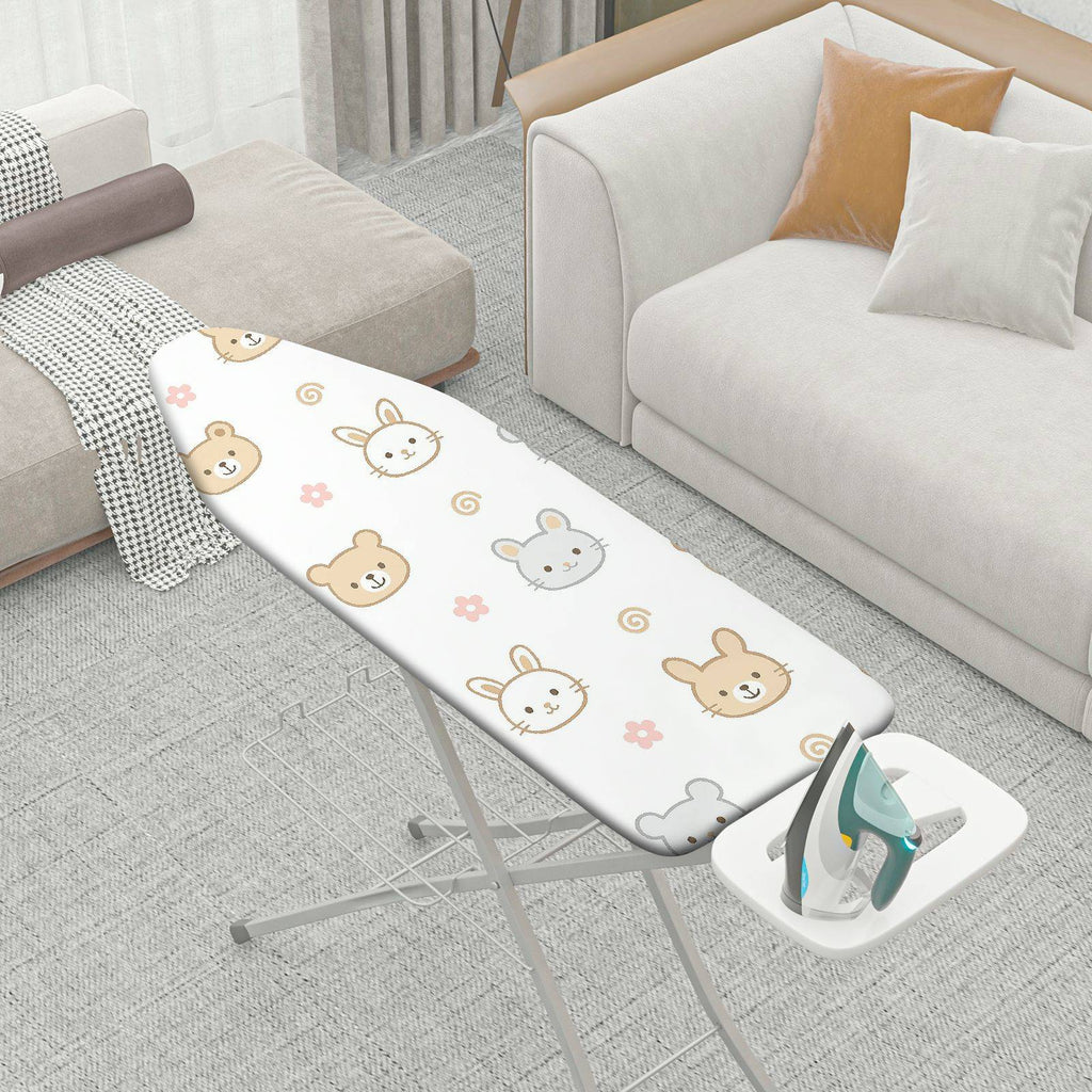 1-Piece Animal Printed  Bear Rabbit Patterns  Ironing Board Cover, Universal Size, Without Board