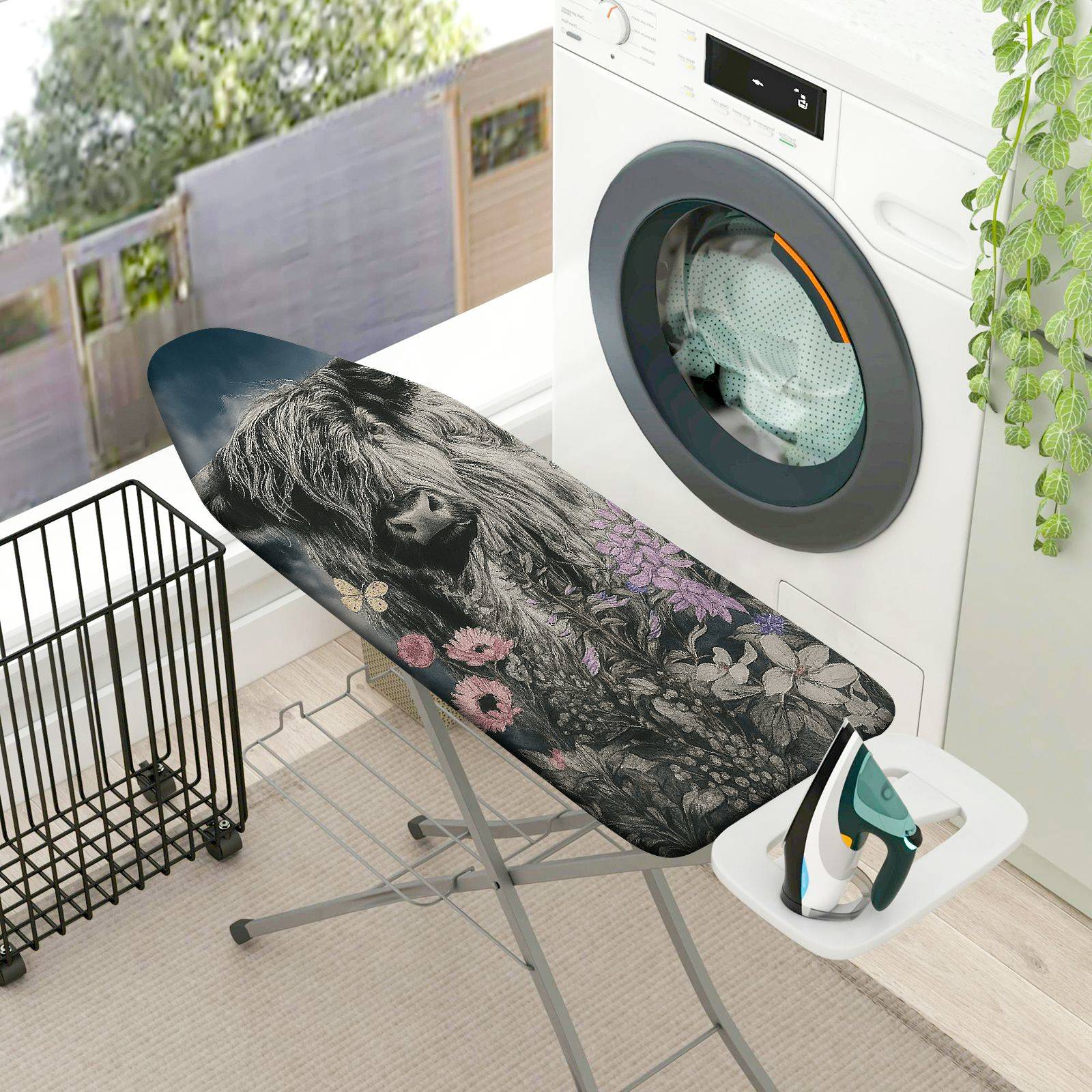 1-Piece Floral Animal Nature  Ironing Board Cover, Universal Size, Without Board