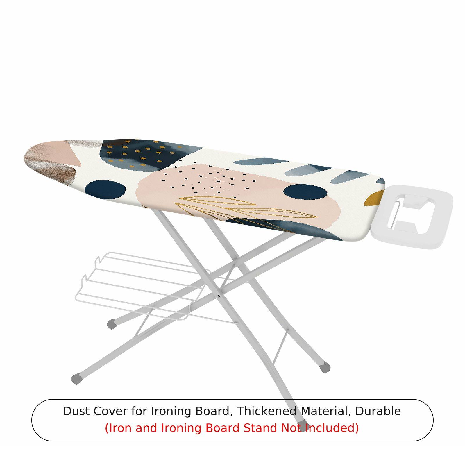 1-Piece Abstract Art Pattern Geometric Shapes Pastel Color  Ironing Board Cover, Universal Size, Without Board