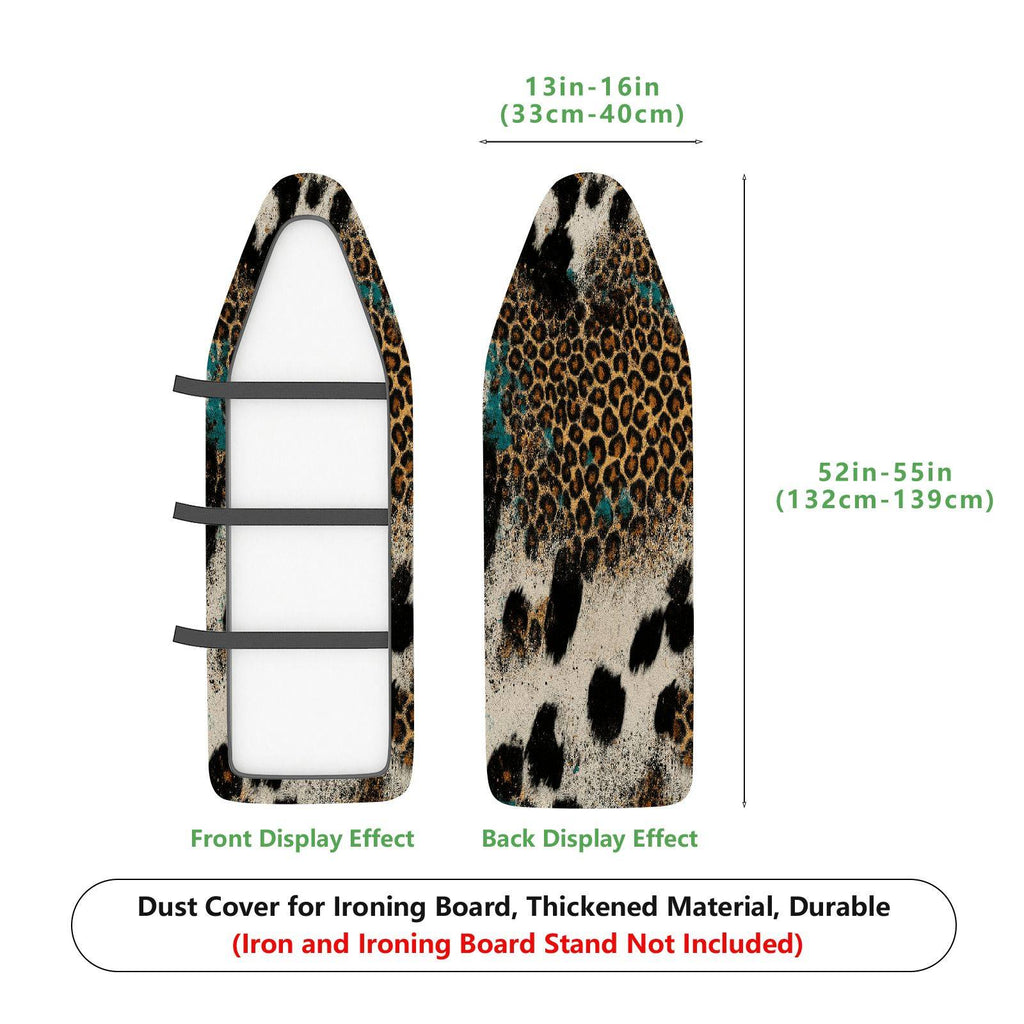 1-Piece Leopard Animal Print Stylish  Ironing Board Cover, Universal Size, Without Board
