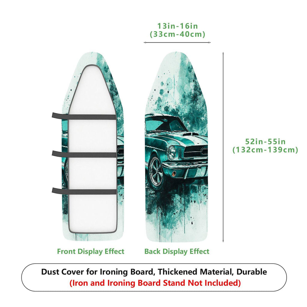 1-Piece Racing Car Abstract Art Modern  Ironing Board Cover, Universal Size, Without Board