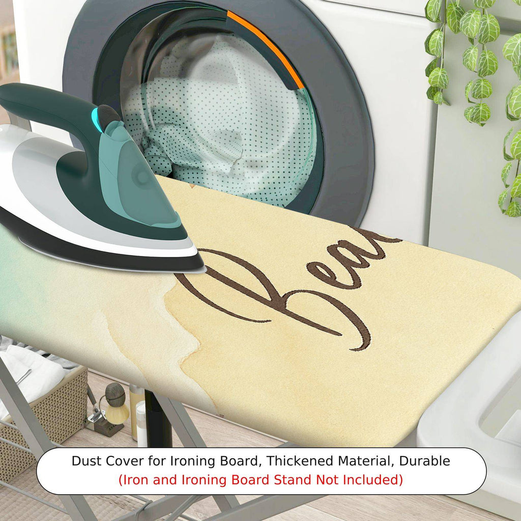 1-Piece Beach Ocean Sand  Ironing Board Cover, Universal Size, Without Board