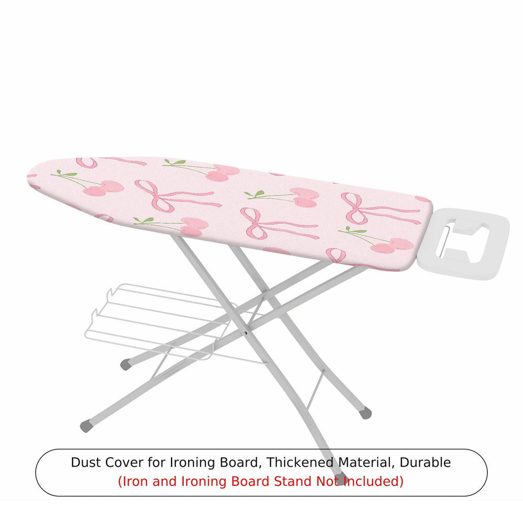 1-Piece Cherry Bow Pink  Ironing Board Cover, Universal Size, Without Board