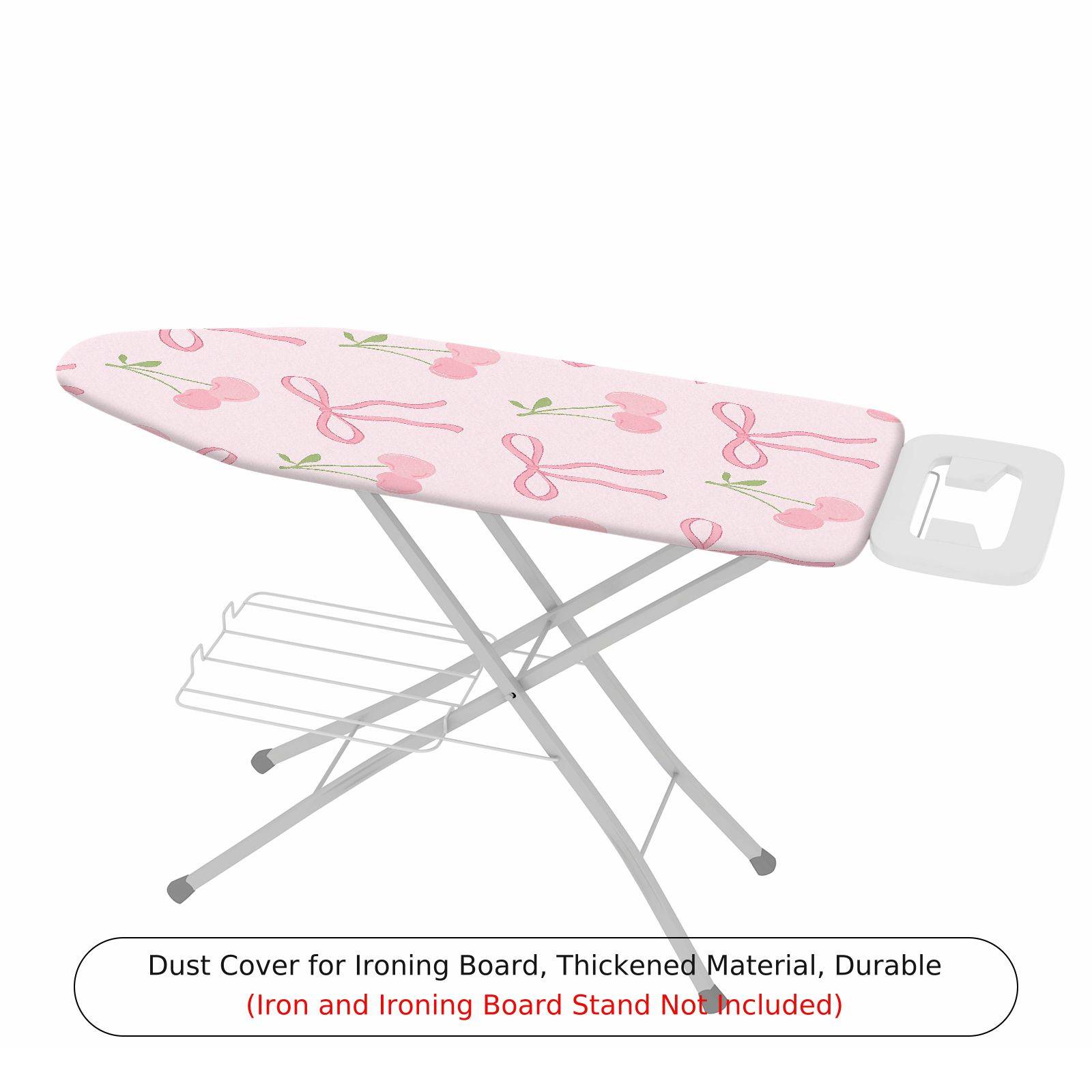 1-Piece Cherry Bow Pink  Ironing Board Cover, Universal Size, Without Board