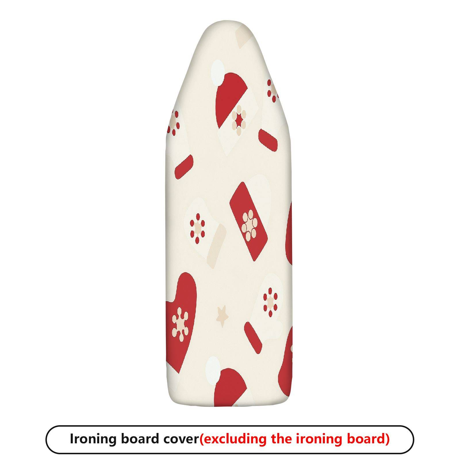 1-Piece Christmas Gloves Snowflake  Ironing Board Cover, Universal Size, Without Board