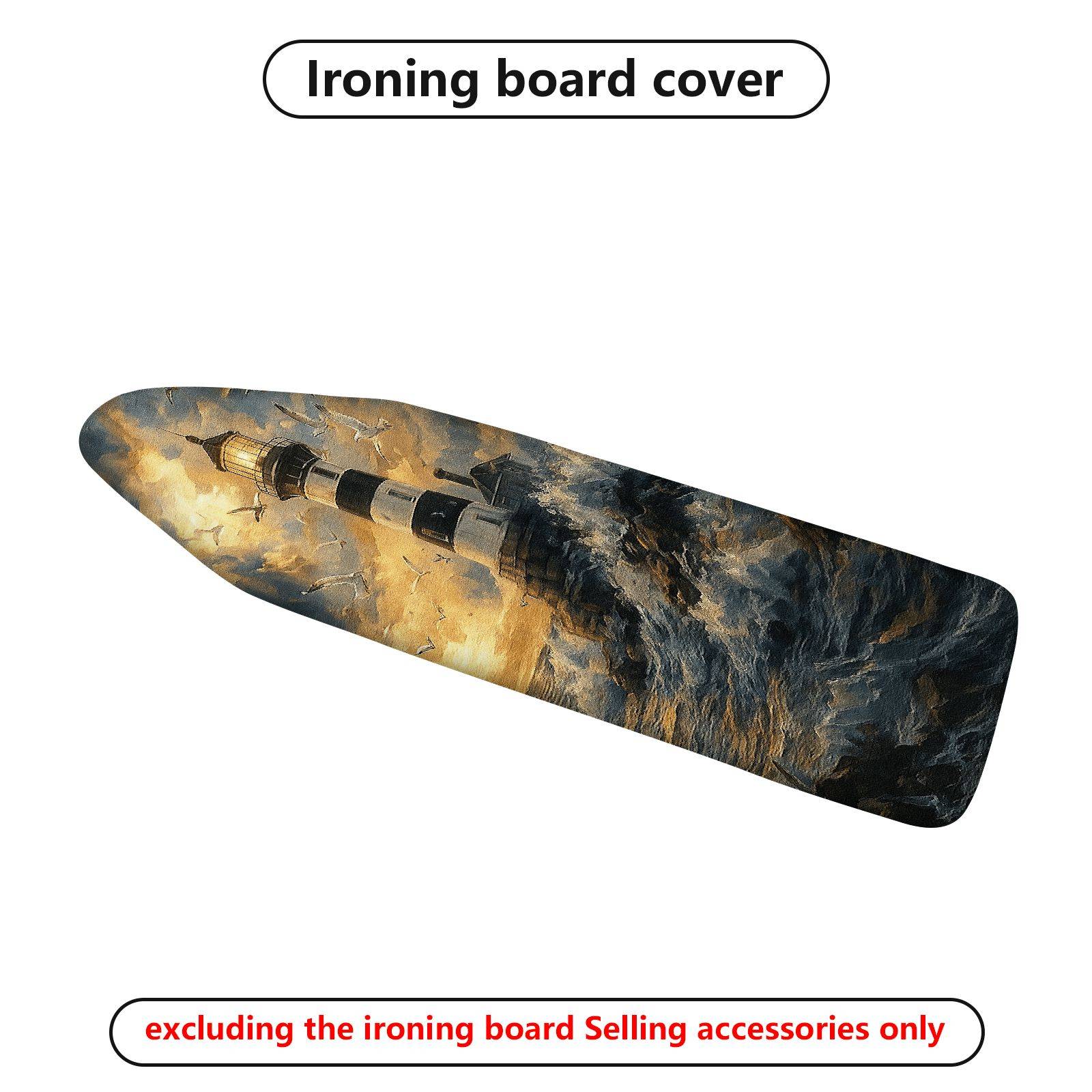1-Piece Lighthouse Ocean Sea  Ironing Board Cover, Universal Size, Without Board