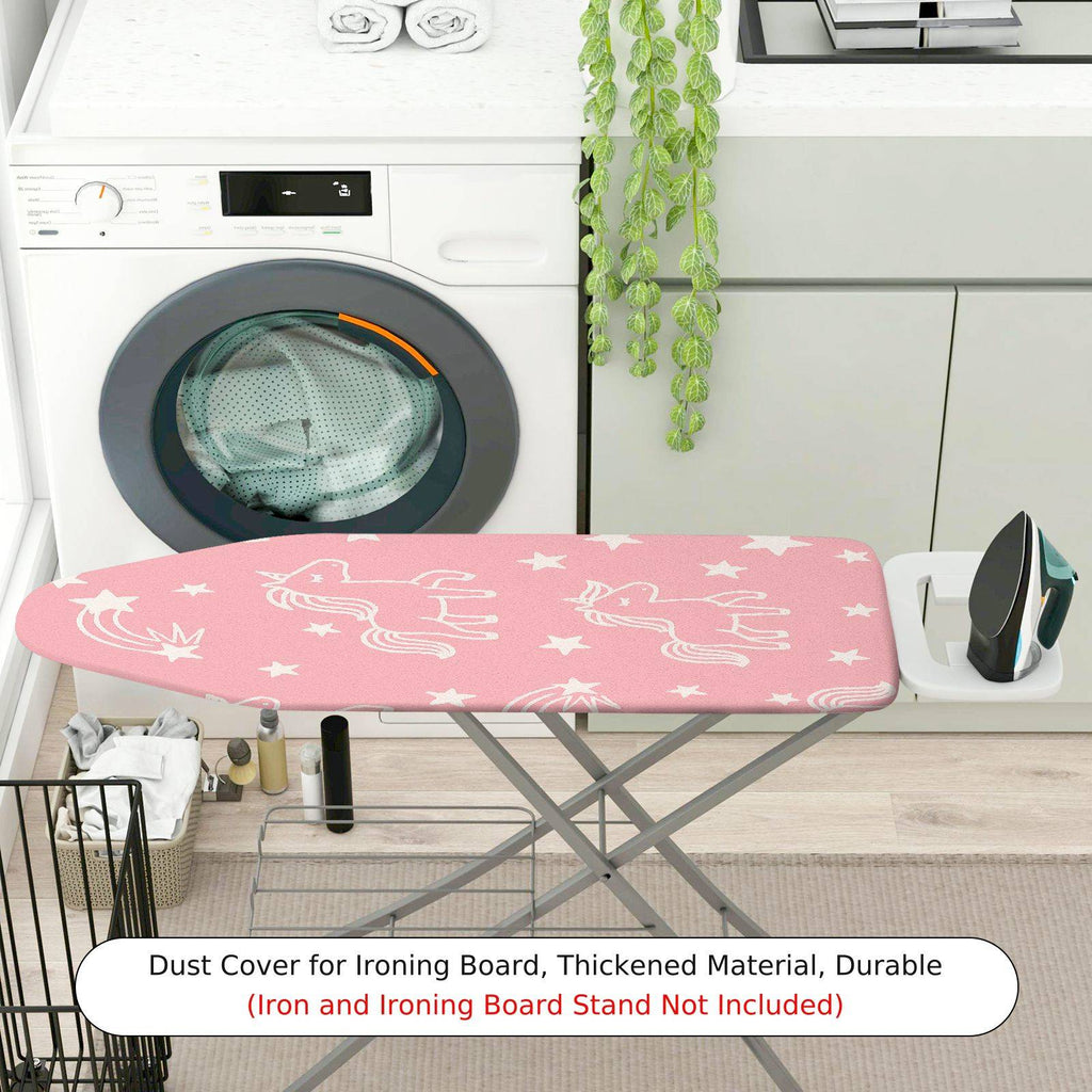 1-Piece Unicorn Star Pink  Ironing Board Cover, Universal Size, Without Board