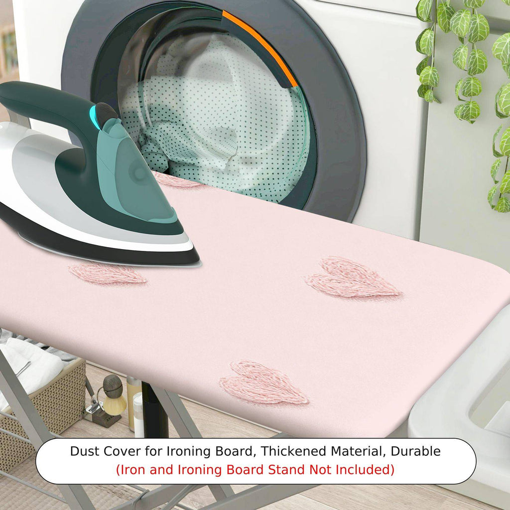 1-Piece Pink Heart Pattern Romantic Decorative  Ironing Board Cover, Universal Size, Without Board