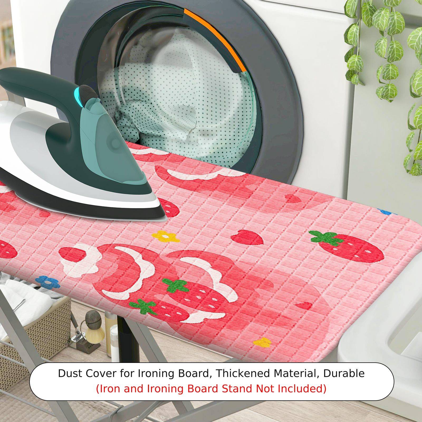 1-Piece Santa Claus Christmas Festive  Ironing Board Cover, Universal Size, Without Board