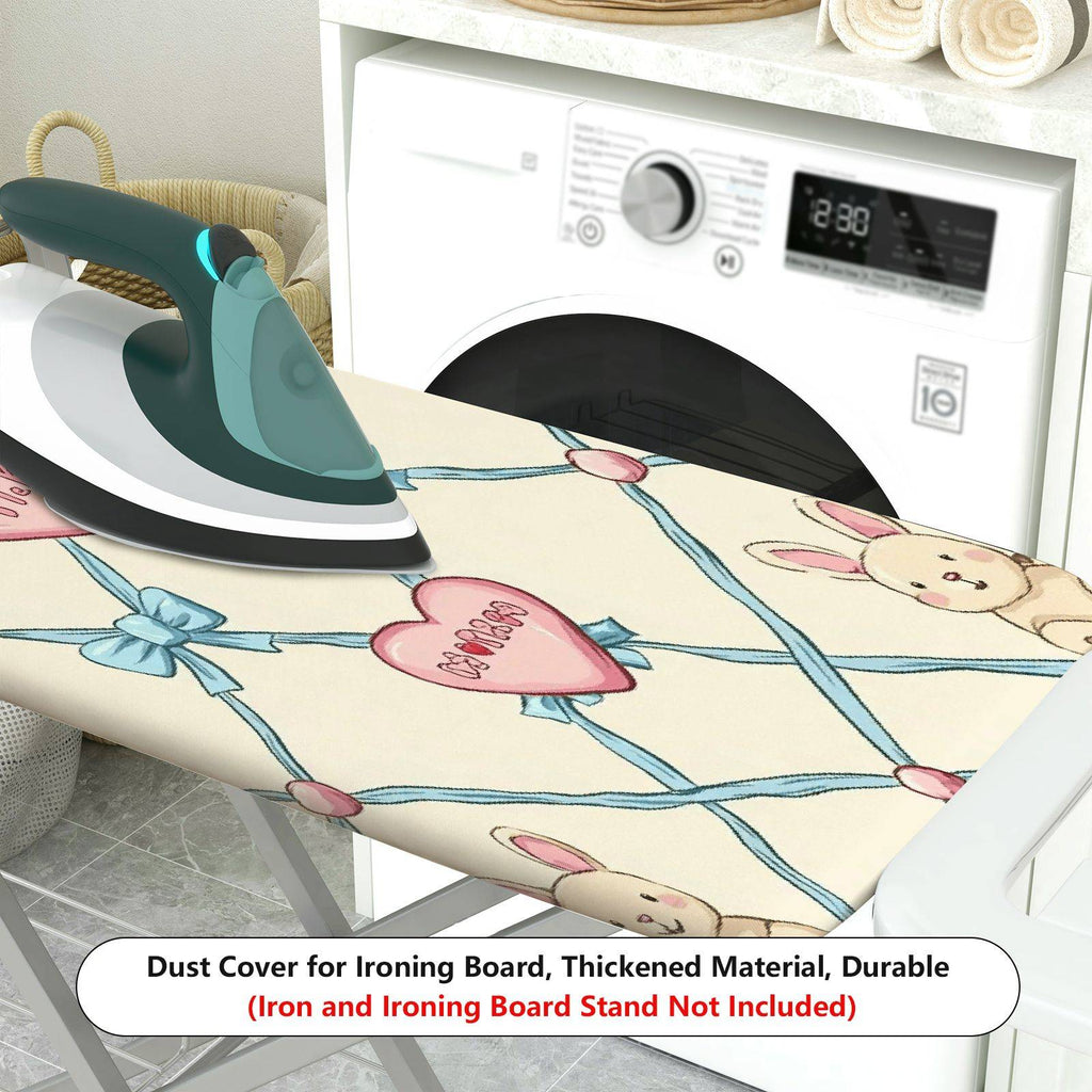 1-Piece Cute Bow Heart Animal  Ironing Board Cover, Universal Size, Without Board