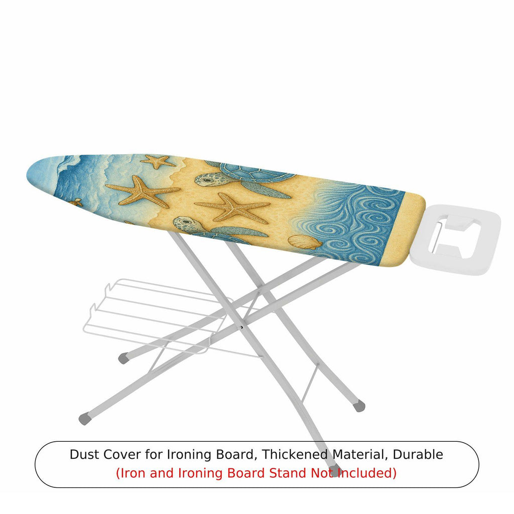 1-Piece Ocean Turtle Starfish Beach  Ironing Board Cover, Universal Size, Without Board