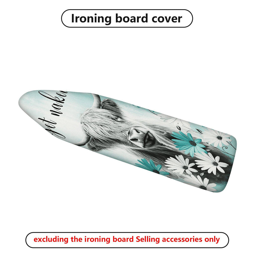 1-Piece Animal Floral Text  Ironing Board Cover, Universal Size, Without Board