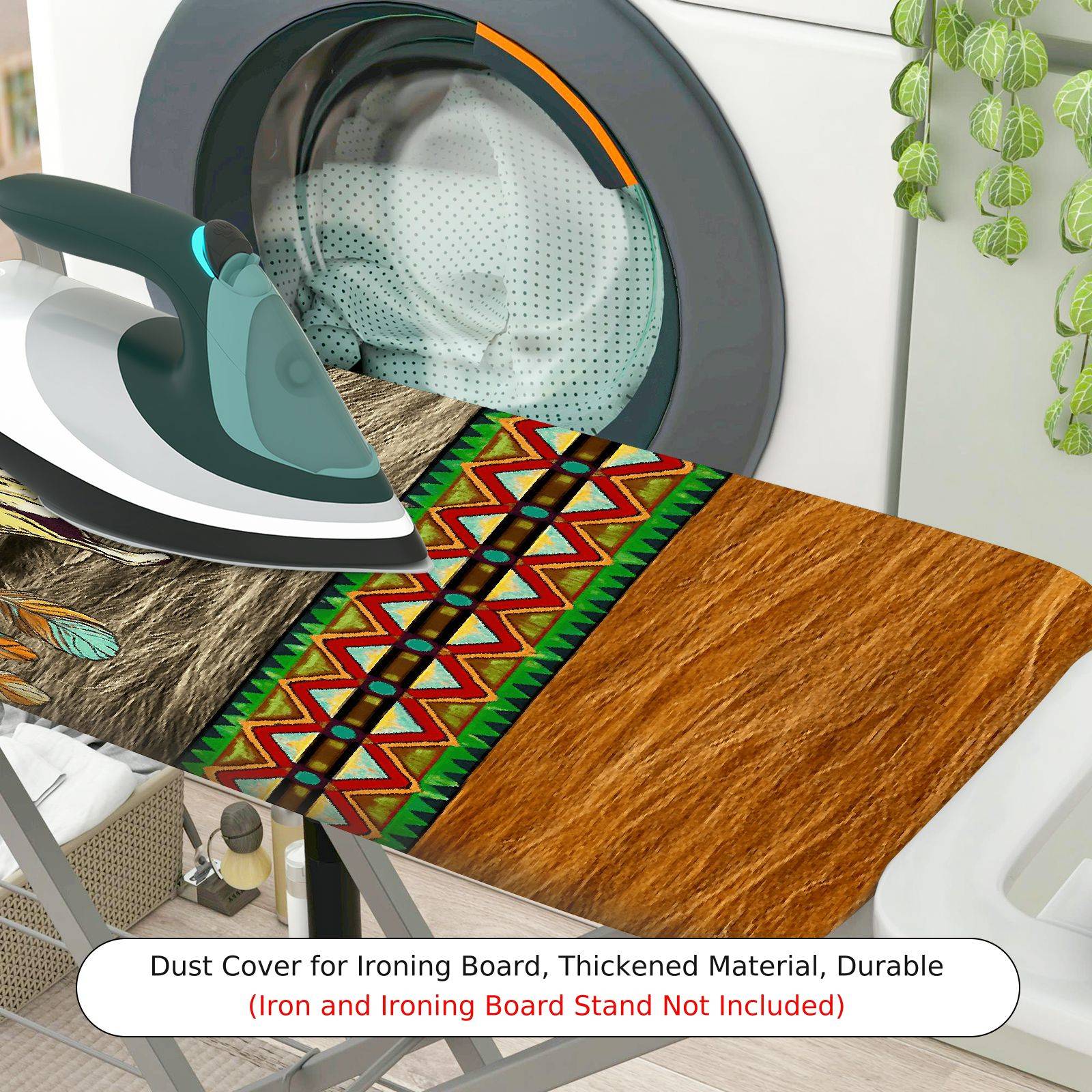 1-Piece Western Tribal Animal  Ironing Board Cover, Universal Size, Without Board