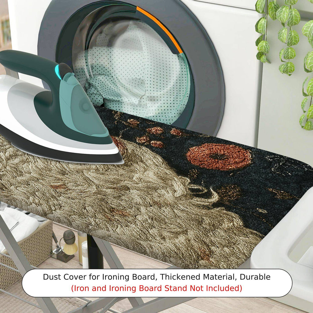 1-Piece Artistic Animal Vintage  Ironing Board Cover, Universal Size, Without Board