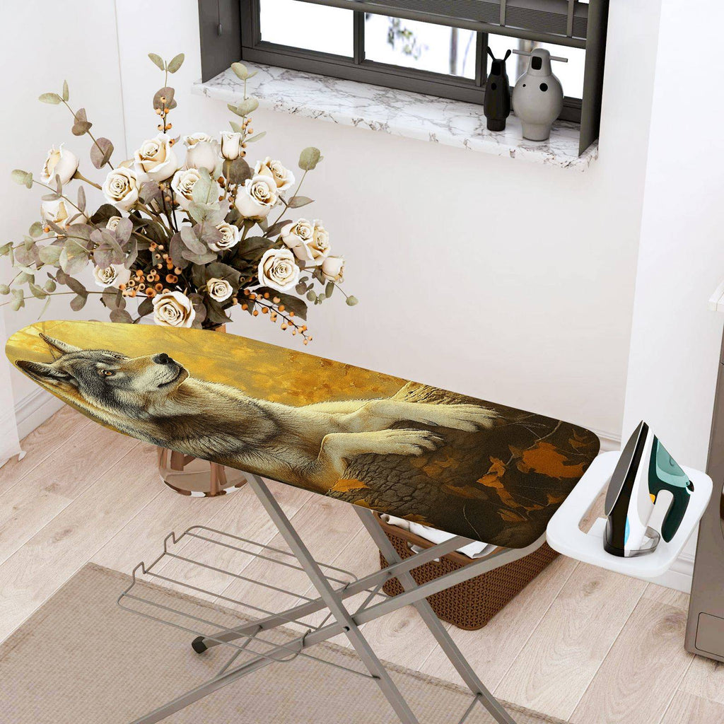 1-Piece Wolf Animal Nature  Ironing Board Cover, Universal Size, Without Board